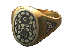 Серебряное кольцо «Людмила» с позолотой